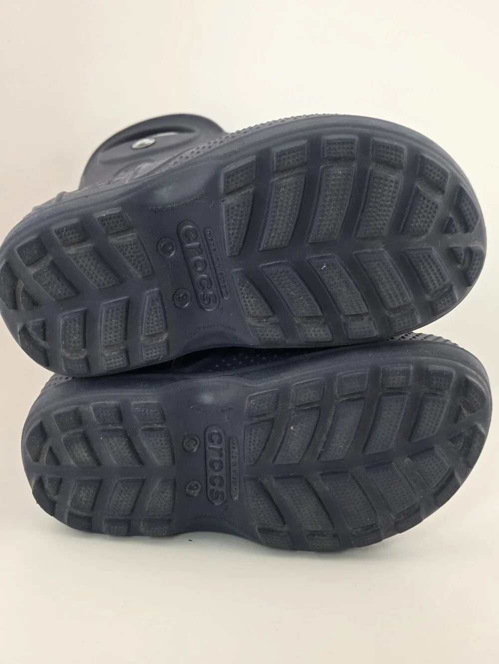 Crocs Youth Handle It Rain Boots Childrens Size C9 Navy Blue Waterproof Shoes